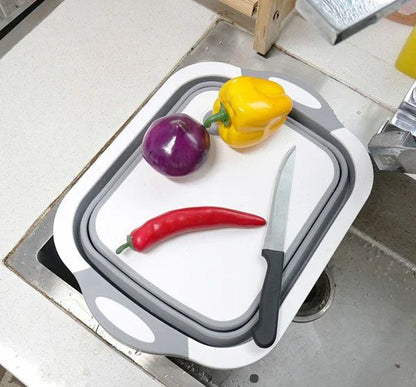 🔥 3-in-1 Foldable Kitchen Sink, Chopping Board & Storage Basket ***50% OFF***