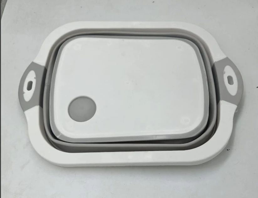 🔥 3-in-1 Foldable Kitchen Sink, Chopping Board & Storage Basket ***50% OFF***