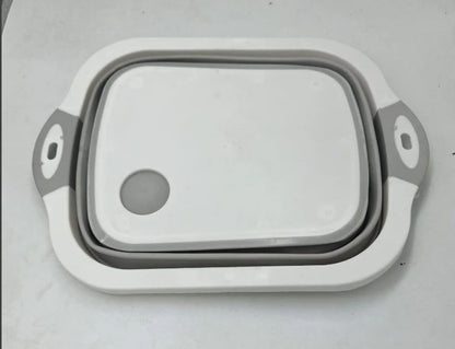🔥 3-in-1 Foldable Kitchen Sink, Chopping Board & Storage Basket ***50% OFF***